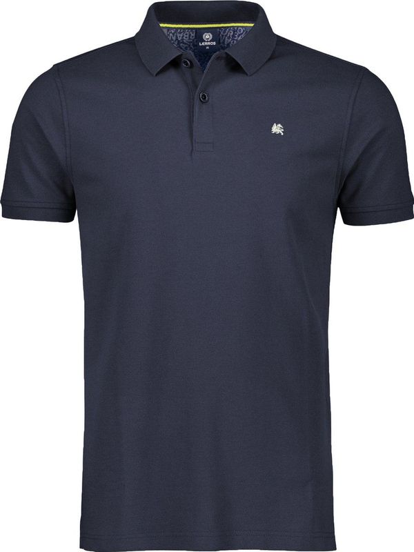LERROS Poloshirt mit dezenter Stickerei auf der Brust