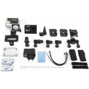 Jamara Camara Full HD Pro Wifi V2 zwart (30p, WiFi), Action Cam, Zwart