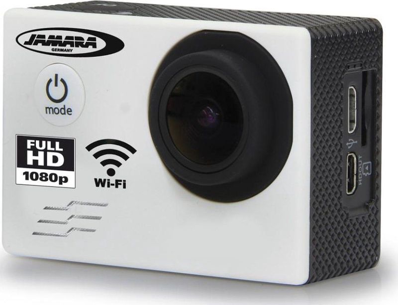 Jamara - 177891 - Action Cam - Wit - 16 MP - WLAN - 120 fps