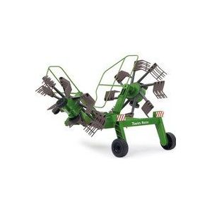Jamara 412411 Schwader Twin Roto voor Fendt 1050-roterende tanden tijdens het rijden, op afstand bedienbare opklapbare armen, trekhaak voor, kleurrijk