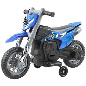 Accuvoertuig Motor Power Bike Blauw 6V