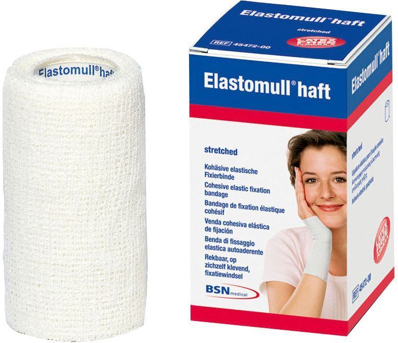 Elastomull Haft - Rekverband - Wit - Viscose Polyamide Katoen - 4m x 4cm