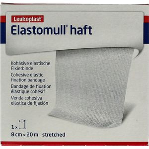 Elastomull - Haft - Fixatiewindsel - Wit - 20m x 8cm, Zelfhechtend, Elastisch