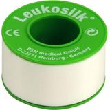 Leukosilk - Hechtpleister - Wit - Kunstzijde - 9,2m x 2,5cm