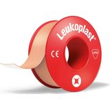 Leukoplast, hechtpleister met klemring 2,5cm x 5m, doosje 12 stuks