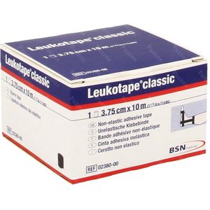 Tensoplast - Leukotape - Verbandhechter - Wit - Zelfklevend - 10 m x 3,75 cm