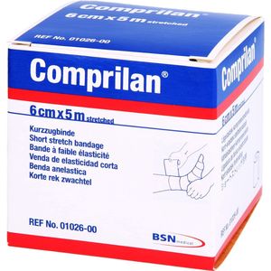 Comprilan - Compressiezwachtel - 5 m x 6 cm - Katoen - Latexvrij