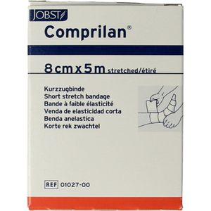 Comprilan - Compressiezwachtel - 5 m x 8 cm - Katoen - Latexvrij