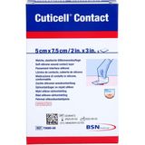 Cuticell Contact Siliconen Wondlaag 5 x 7,5 cm 5 Stuks - Zachte Bescherming