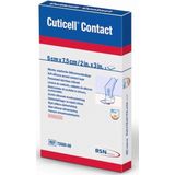 Cuticell Contact Siliconen Wondlaag 5 x 7,5 cm 5 Stuks - Zachte Bescherming