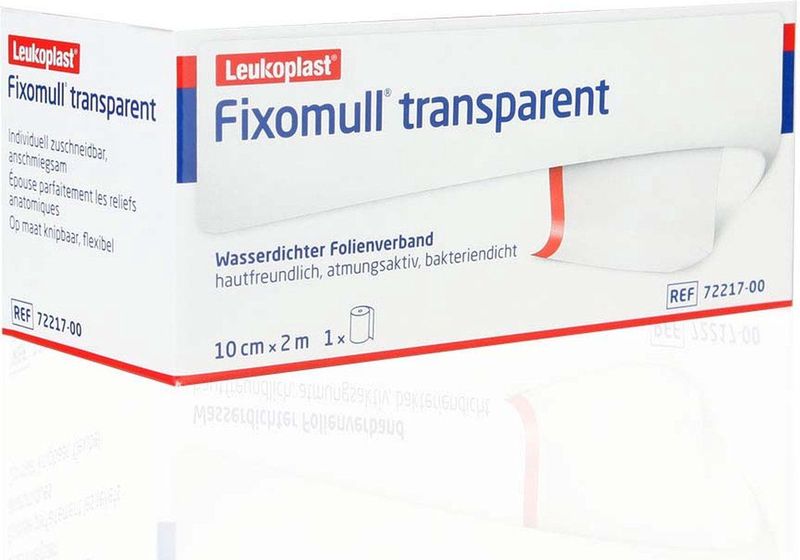 Fixomull Transparant 10cm x 2m - Fixomull Transparant 2cm x 10m