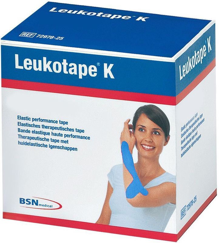 Essity - Leukotape K - Kleefwindel - Blauw - Elastisch - 2,5cm x 5m