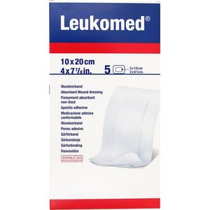 Leukomed - Eilandpleister - Steriel - 10 x 20 cm - Verpakking van 5 stuks