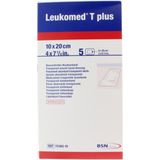 Leukomed T PLUS waterdichte eilandpleister 10 x 20 cm 5 stuks