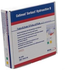 Cutimed Sorbact Hydroactive B 7cmx8,5 10 stuks