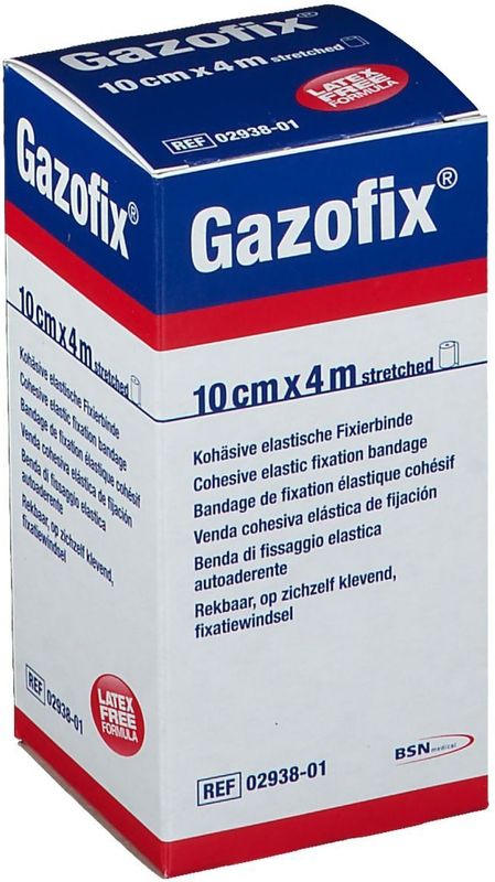 Gazofix - LF Zelfklevend Verband - 4m x 10cm - Katoen - Polyamide