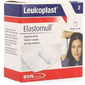 Leukoplast Elastomull Fixatiewindsel 4m x 8cm 2 st