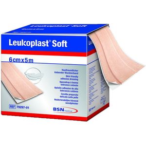 Leukoplast - Soft - Wondpleister - 5m x 6cm - Latexvrij