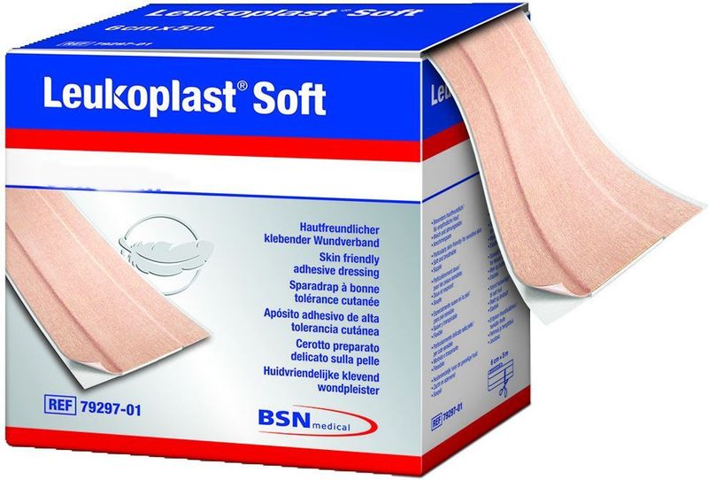 Leukoplast - Soft Wondpleister - 5m x 8cm - Textielweefsel - Latexvrij