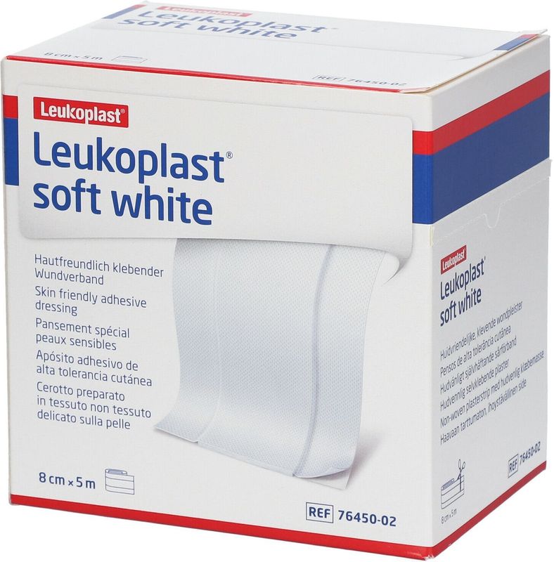 Leukoplast - Soft White Wondpleister - 5 Meter - Elastisch - Huidvriendelijk