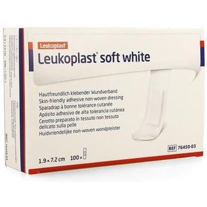 Leukoplast - Soft White - Verbandhechters - Wit - Non-woven - 100 Stuks
