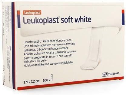 Leukoplast - Soft White - Verbandhechters - Wit - Non-woven - 100 Stuks