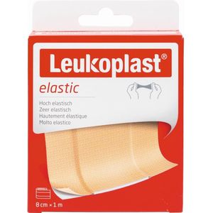 Leukoplast - Elastic - Wondpleister - 8cm x 1m - Elastisch - Hechtend