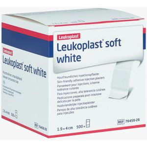Leukoplast Soft White 1,9 x 4 cm injectiepleisters 500 stuks