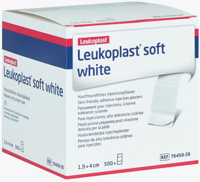 Leukoplast - Soft White - Injectiepleisters - 1,9 x 4 cm - 500 Stuks