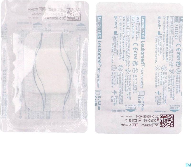 Leukoplast - Skin Sensitive - Eilandpleister - 7,2 x 5 cm - 5 Stuks