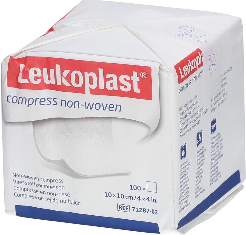 Leukoplast - Compress NW - Gaaskompres - Wit - 4-lgs 10x10 cm 100 stuks