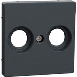 Merten - MEG4122-0414 - Centrale Plaat - Antraciet - Systeem M