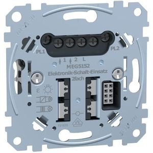 Merten MEG5152-0000 elektronische schakel-inzet, 2-voudig