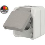 Merten - MEG2301-8029 - Schuko Stopcontact - Lichtgrijs - IP44