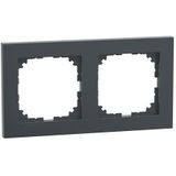 Afdekraam M-Pure 2V - Kunststof Antraciet - Systeem M - Schneider Electric - MEG4020-3614