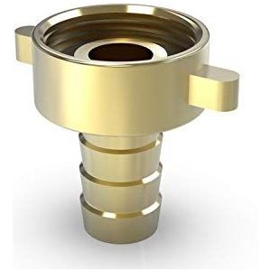 ABA Beul 55100.106.2 slangkoppeling met vleugelmoer, messing