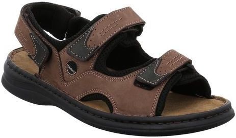 Josef Seibel - Zomerse Sandalen - Leer - Klittenbandsluiting - Korte Schacht