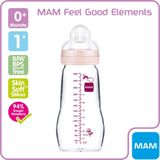Mam Glazen Zuigfles 260 ML ( Girl)