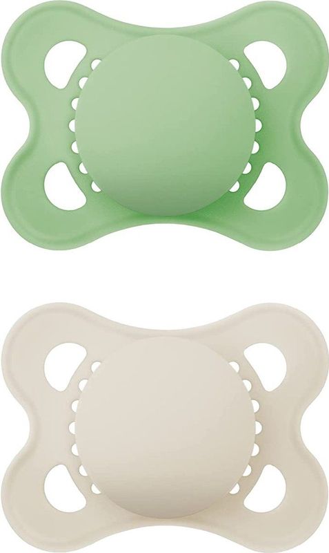 MAM Fopspeen Original Pure Plain Siliconen - 0-6 maanden - Unisex | 100% duurzame fopspeen MAM