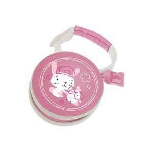 MAM 6635122220 Pod fopspeentas, praktisch doosje voor het opbergen van 2 fopspenen, speenhouder met klittenband voor flexibele bevestiging aan tas of kinderwagen1 stuk (pak van 1) roze