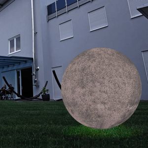 Deko-Light Lichtbol met grondspies, graniet, Ø 25cm