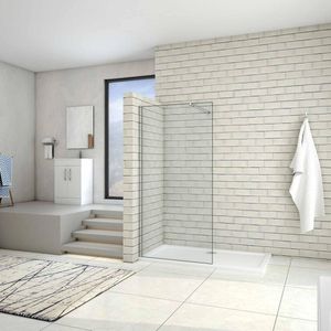 inloopdouche (64.8-66.8)x195cm,douchescherm,73-120cm stabilisator,6mm helder veiligheidsglas nano easyclean antikalk,douchewand