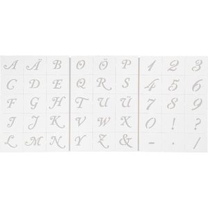 Viva Decor Letters En Cijfers Sjablonen 15x21 Cm Transparant