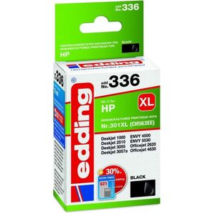 Edding Inktcartridge vervangt HP 301XL, CH563EE Compatibel Zwart EDD-336 18-336