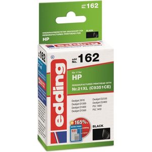 Edding Inktcartridge vervangt HP 21XL, C9351CE Compatibel Zwart EDD-162 18-162