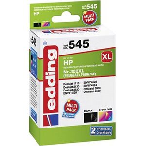 Edding - EDD-545 - Inktcartridge - Cyaan, Magenta, Geel - Hoog (XL) rendement, 2 stuk(s)