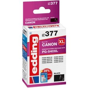 Edding - PG 540XL - Inktpatroon - Zwart - Voor Inkjetprinters