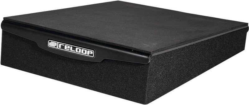 Reloop sMonitor Pad 8 Pro – absorberend kussen voor alle huidige monitorluidsprekers, 20 cm, gemaakt van polymeer-schuimplaten met geïntegreerde metalen plaat