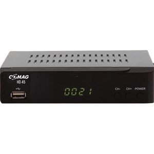 COMAG HD45 Digitale HD satellietontvanger (FULL HD, HDTV, DVB-S2, HDMI, SCART, PVR-Ready, USB 2.0) zwart
