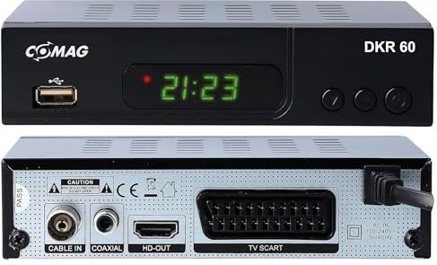 COMAG DKR 60 HD digitale Full HD kabelontvanger (PVR Ready, HDTV, DVB-C, Time Shift-functie, HDMI, SCART, USB 2.0) zwart